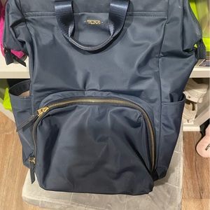 Tumi navy laptop bag/backpack